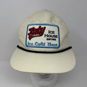 Katy Trail Ice House Beer Patch Rope Snapback Hat Cream Richardson Outdoor